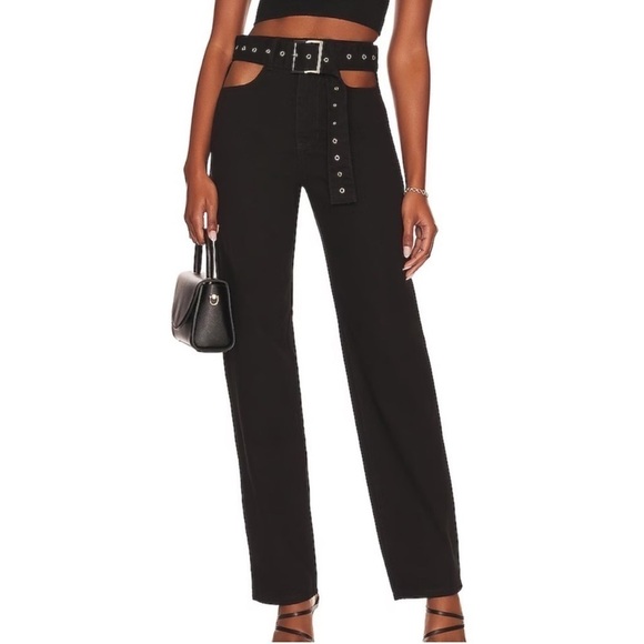 WeWoreWhat Size 27 High waisted Black Jeans - Picture 2 of 6